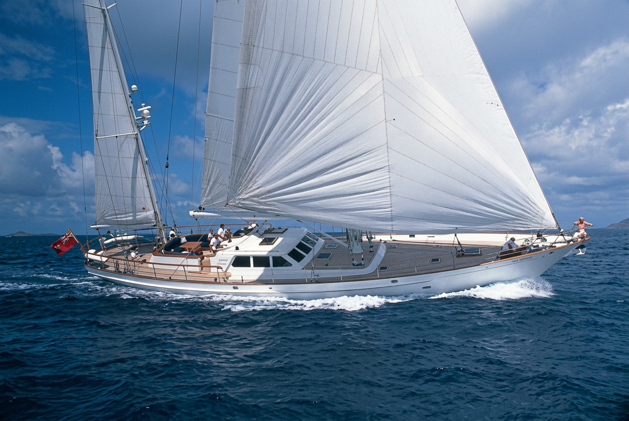 Chardonnay under full sail